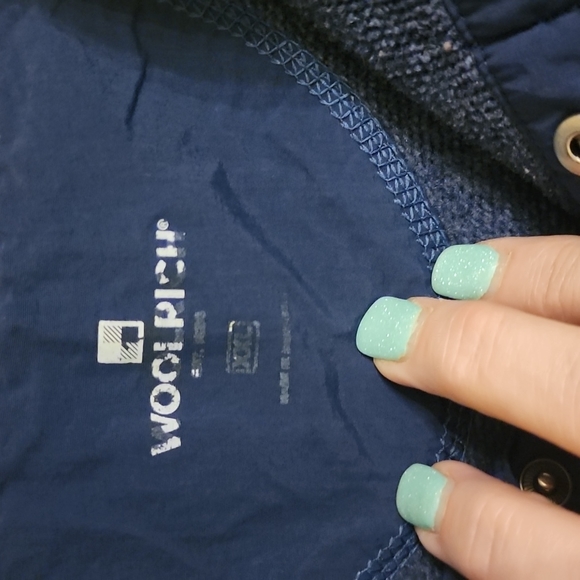 BLUE PULLOVER WOOLRICH SHIRT - Picture 3 of 5